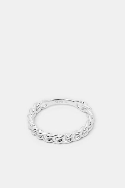 Chain ring, , sterling silver