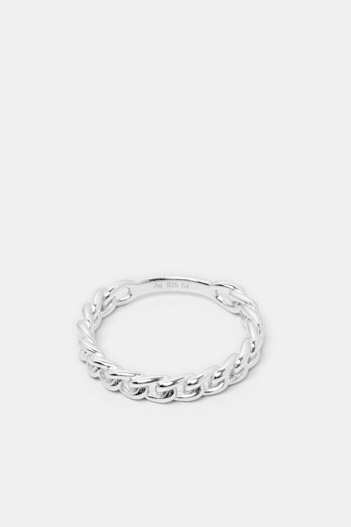 Chain ring, , sterling silver, SILVER, detail image number 0