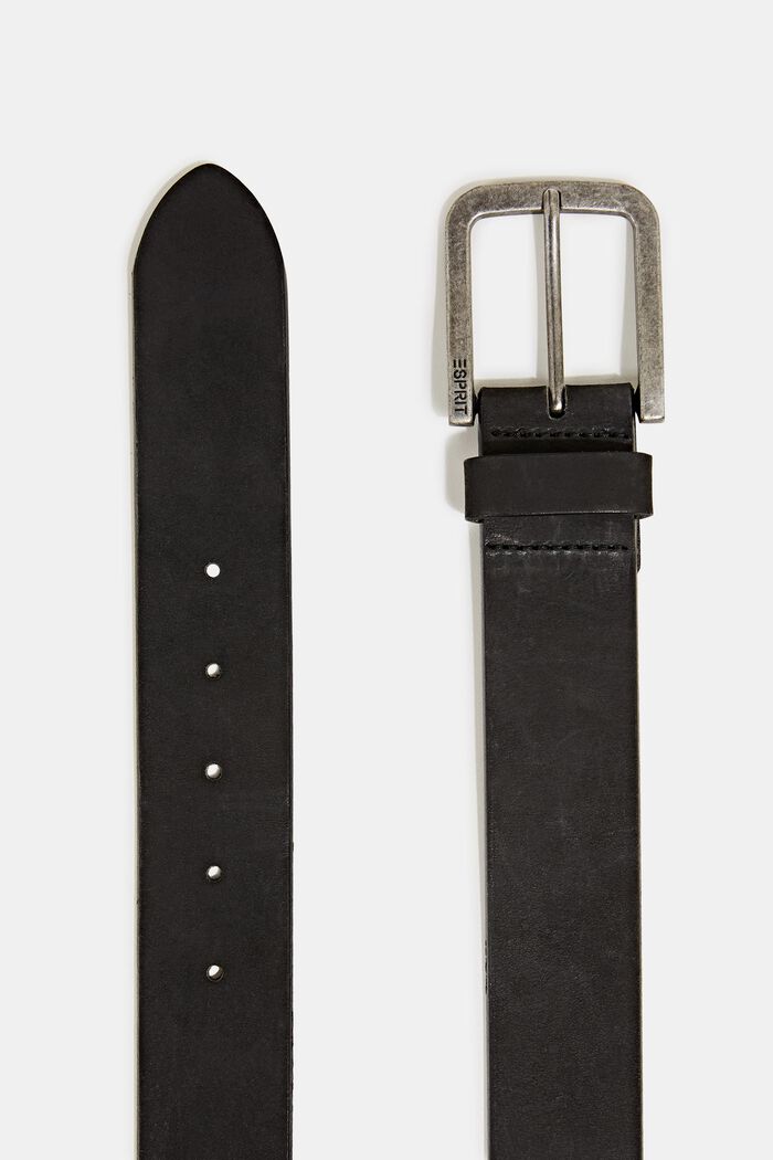 Nubuck leather belt