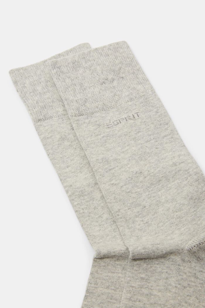 2-Pack Socks, Organic Cotton, STORM GREY, detail image number 2