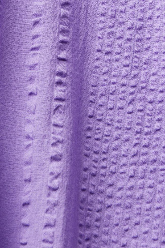 Textured cotton dress, PURPLE, detail image number 5