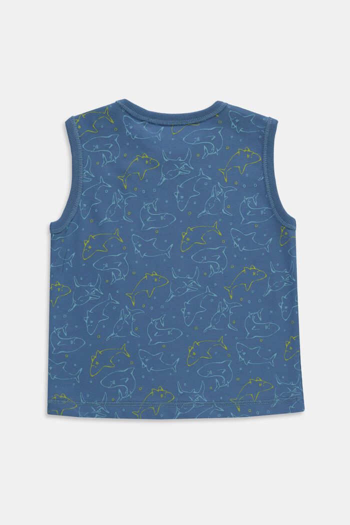 Vest top with print in organic cotton