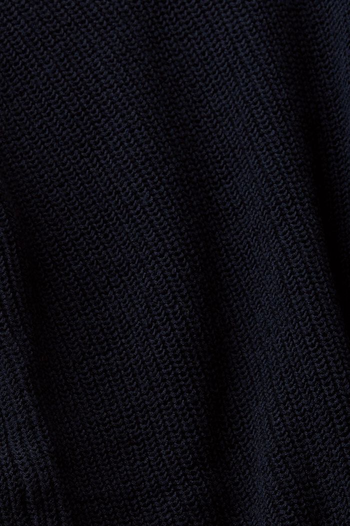 Knitted mock neck jumper, NAVY, detail image number 5
