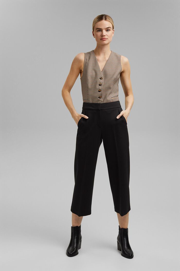 SOFT PUNTO mix + match trousers, BLACK, detail image number 6