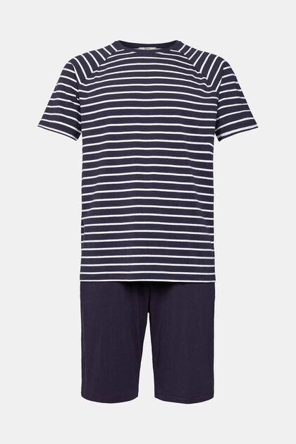 Jersey pyjamas with shorts