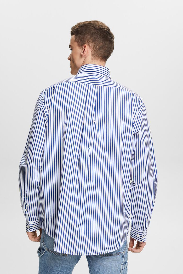Striped Poplin Shirt, BRIGHT BLUE, detail image number 2