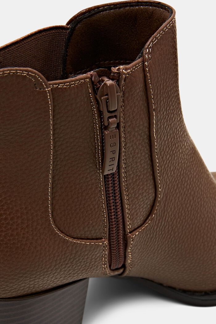 Vegan Leather Boots, CARAMEL, detail image number 3