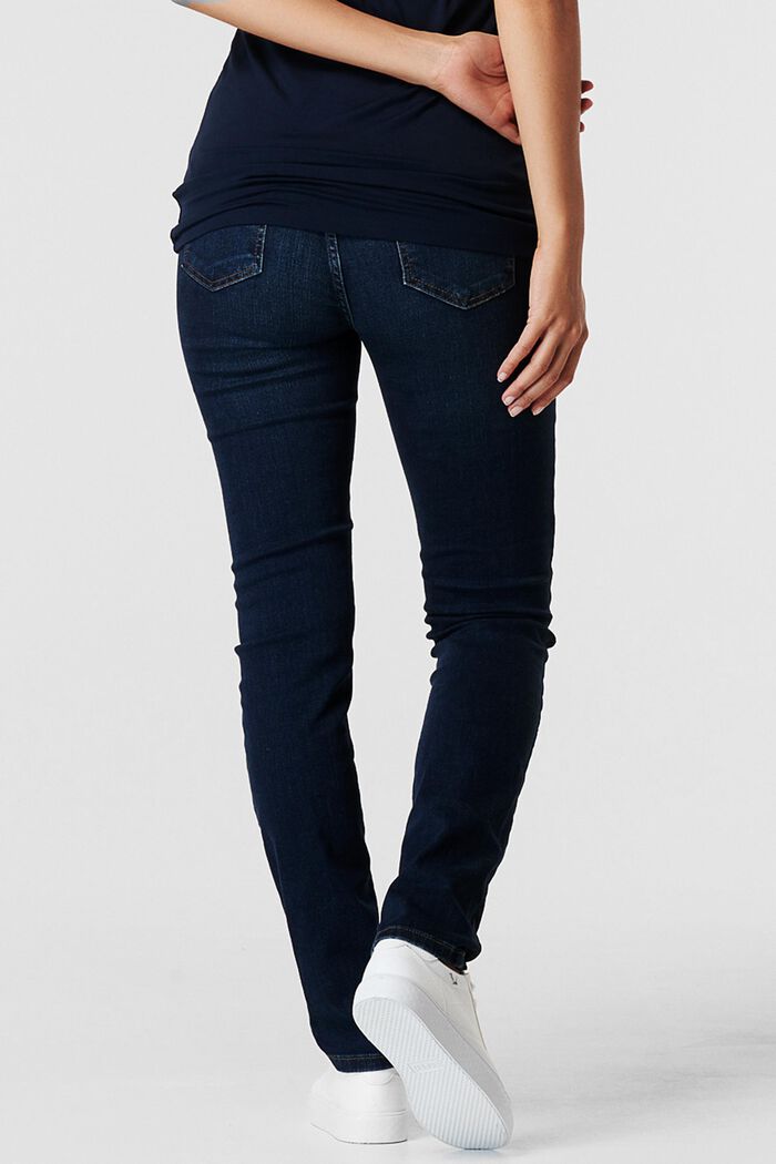 Stretch jeans with an over-bump waistband, DARK WASHED, detail image number 0
