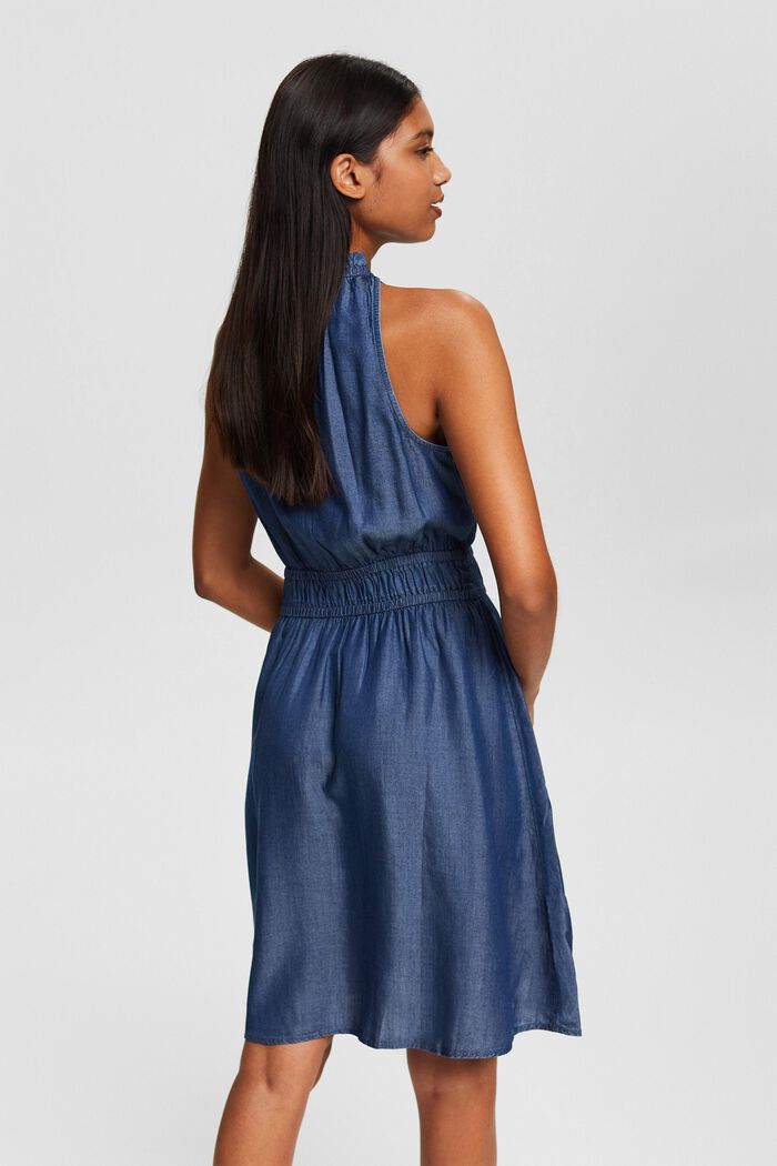 Made of TENCEL™: Denim-look midi dress, BLUE MEDIUM WASHED, detail image number 2
