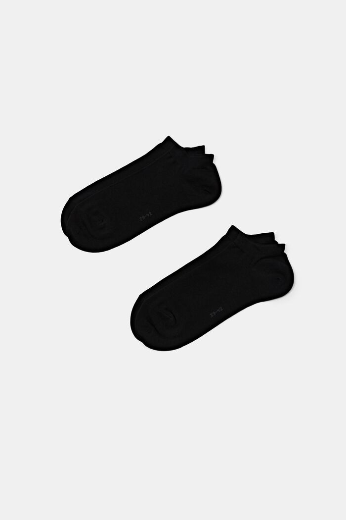 2-Pack Socks, Organic Cotton, BLACK, detail image number 0