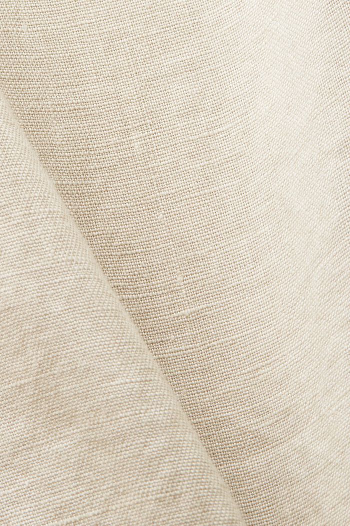 Linen Blouse, LIGHT TAUPE, detail image number 5