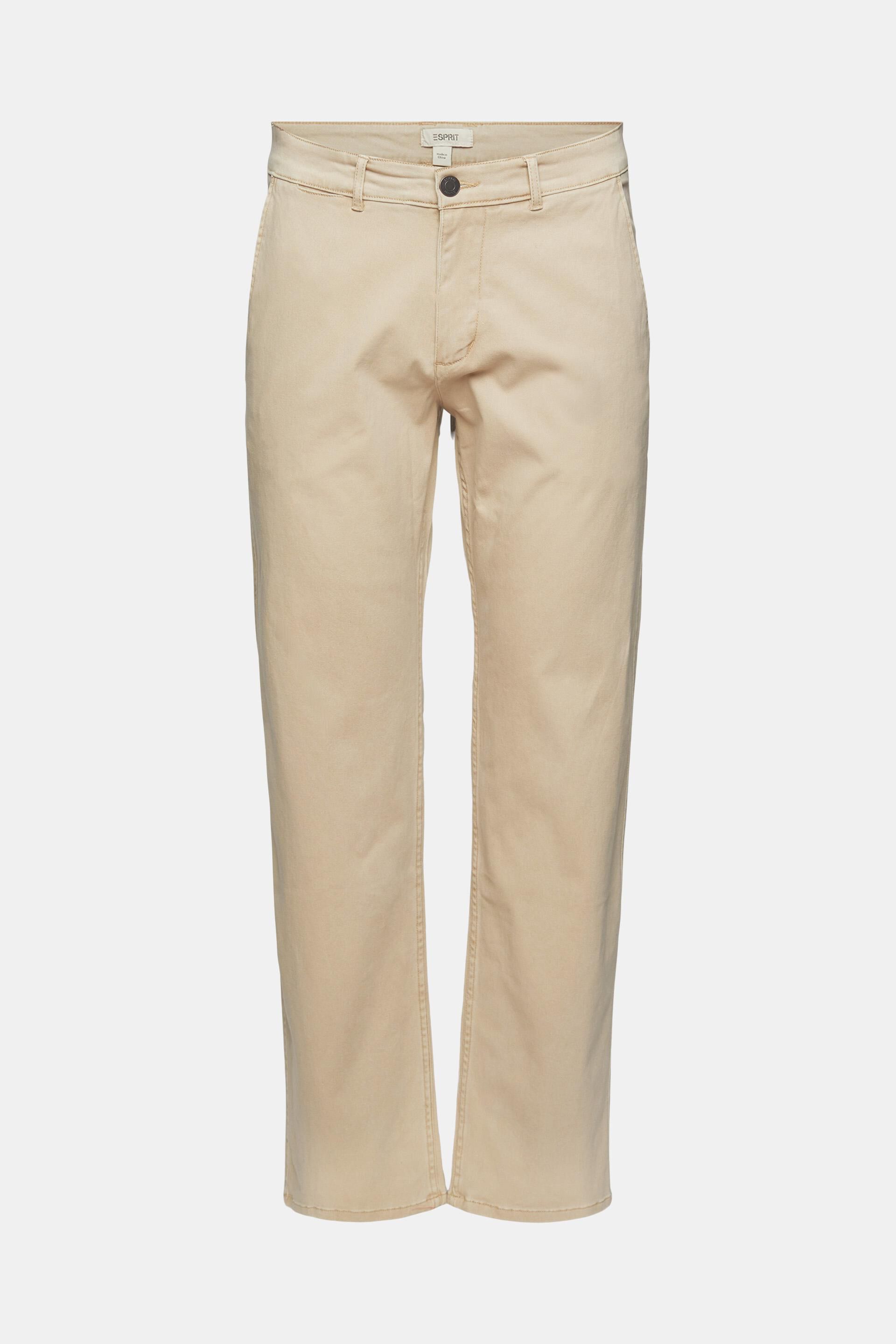 Heren Kleding voor voor Broeken pantalons en chinos voor Casual broeken Esprit Essential Chino Broek Voor in het Blauw voor heren 