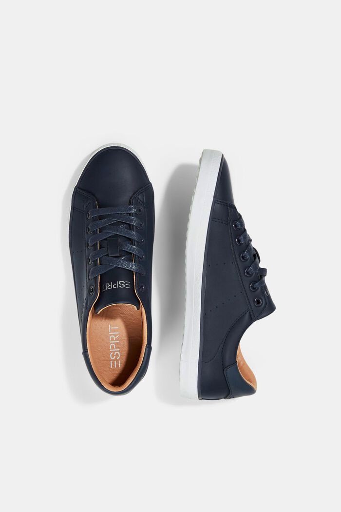 Faux leather trainers, NAVY, detail image number 1