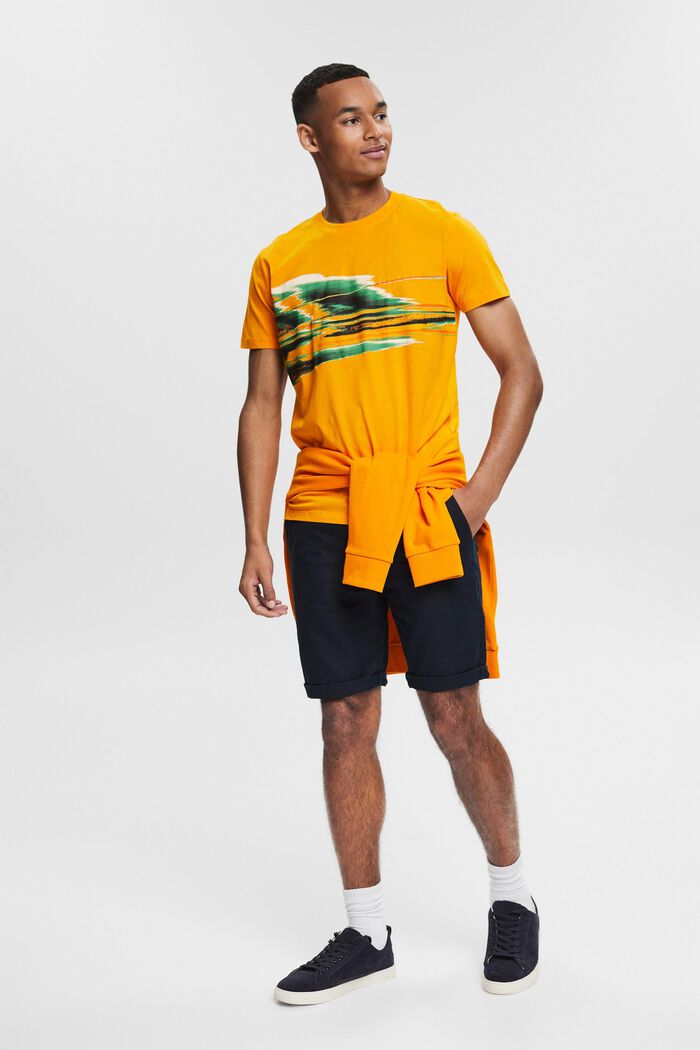 Jersey T-shirt with a print, SUNFLOWER YELLOW, detail image number 2