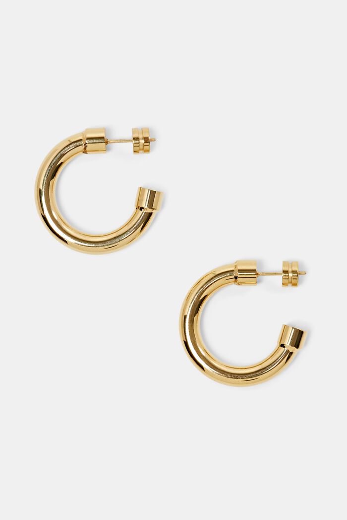 Mini Hoop Stainless Steel Earring, GOLD, detail image number 0