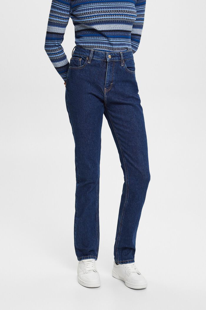 High-Rise Retro Slim Jeans, BLUE MEDIUM WASHED, detail image number 0