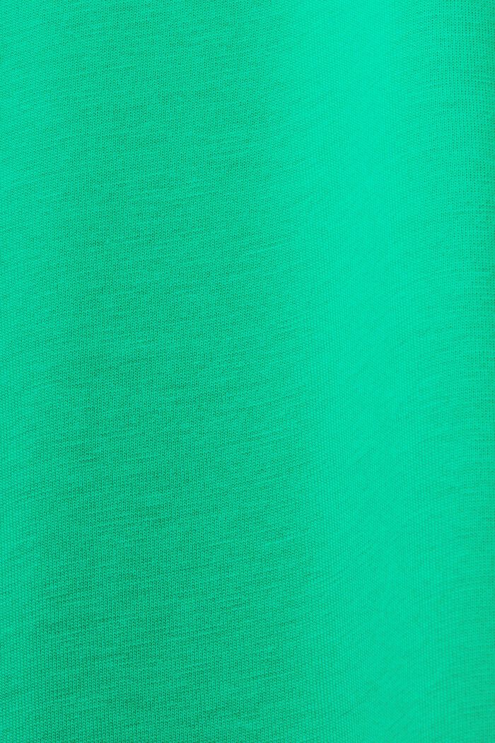 Pima Cotton-Jersey Crewneck T-Shirt, GREEN, detail image number 6