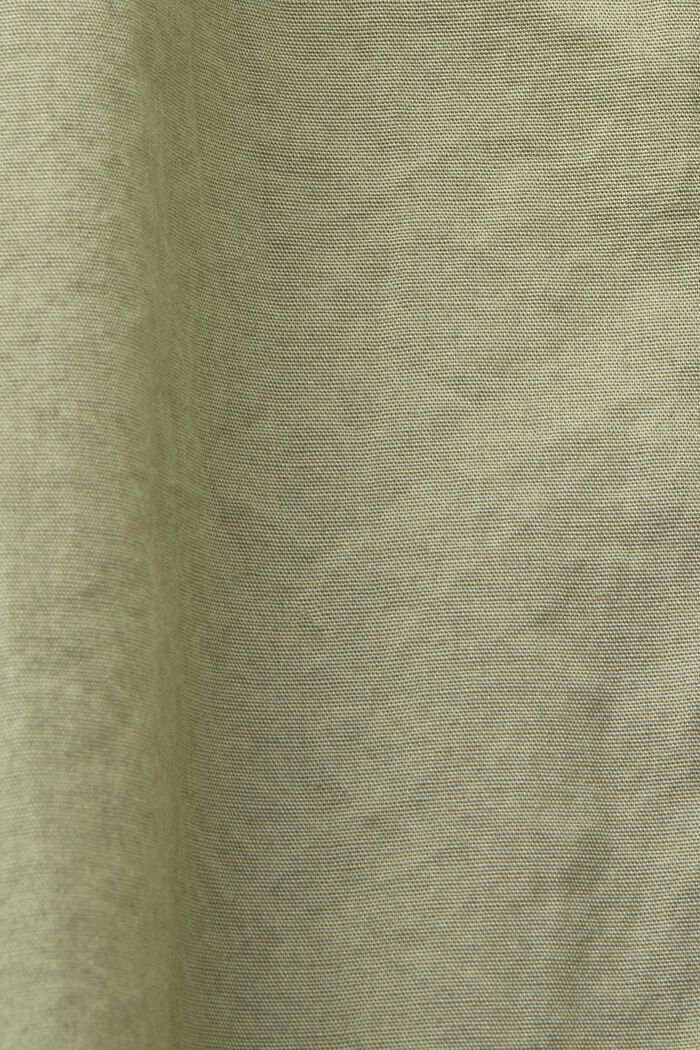 Short Sleeve Button Down Shirt, LIGHT KHAKI, detail image number 4