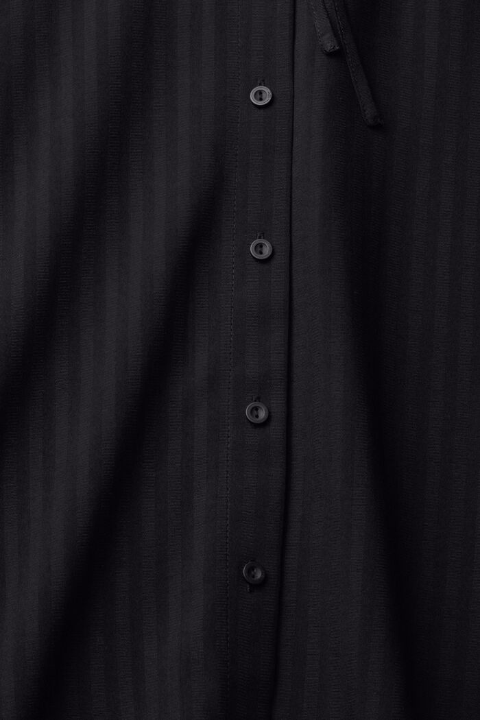 Ruffle collar blouse, LENZING™ ECOVERO™, BLACK, detail image number 1