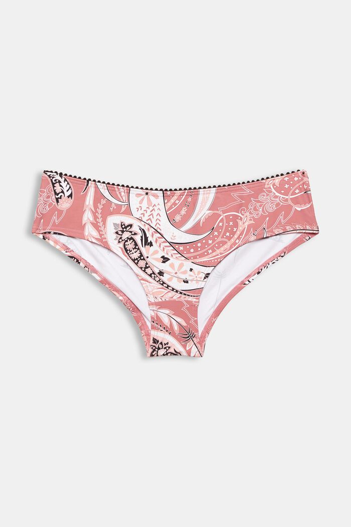 Made of recycled material: bikini shorts with a paisley print, BLUSH, detail image number 5