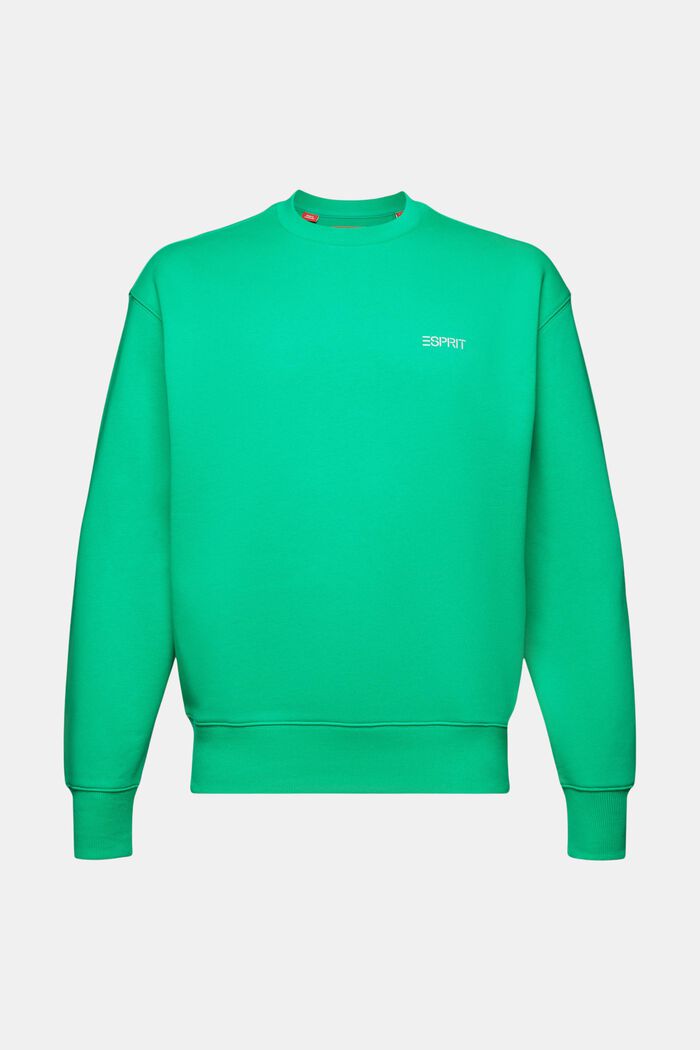Unisex Logo Fleece Sweatshirt, GREEN, detail image number 8