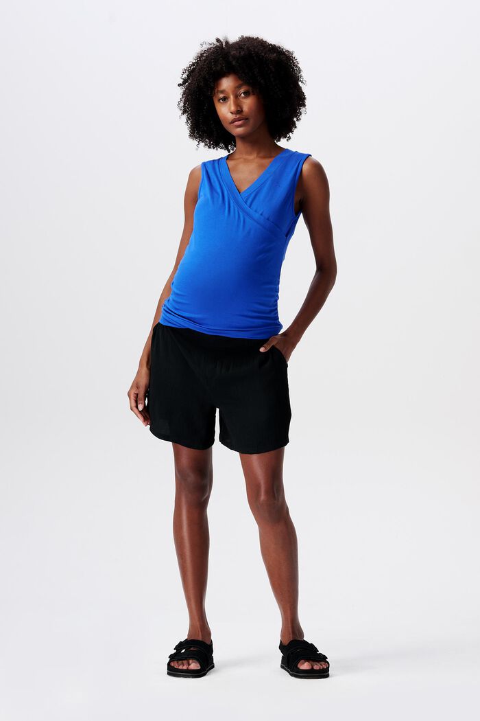 MATERNITY Under-The-Belly Shorts, DEEP BLACK, detail image number 0
