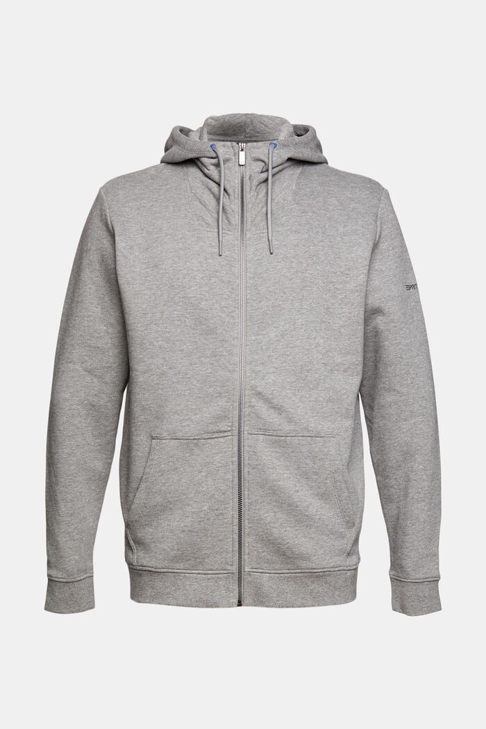 Made of recycled material: hooded sweatshirt jacket