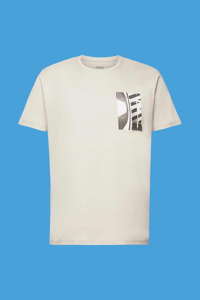 Crewneck t-shirt, 100% cotton, LIGHT GREY, detail image number 5