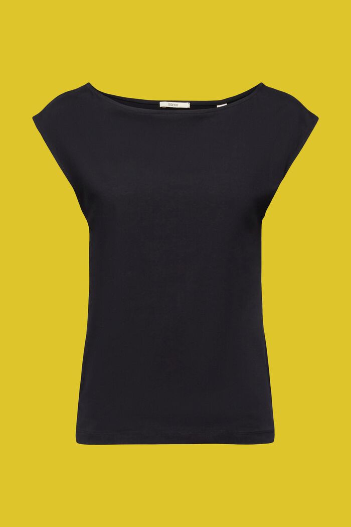 Sleeveless t-shirt, BLACK, detail image number 6