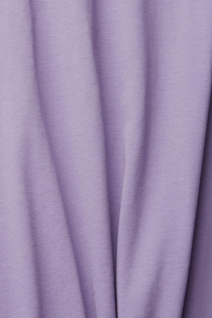 Jersey T-shirt with a logo print, LILAC, detail image number 1