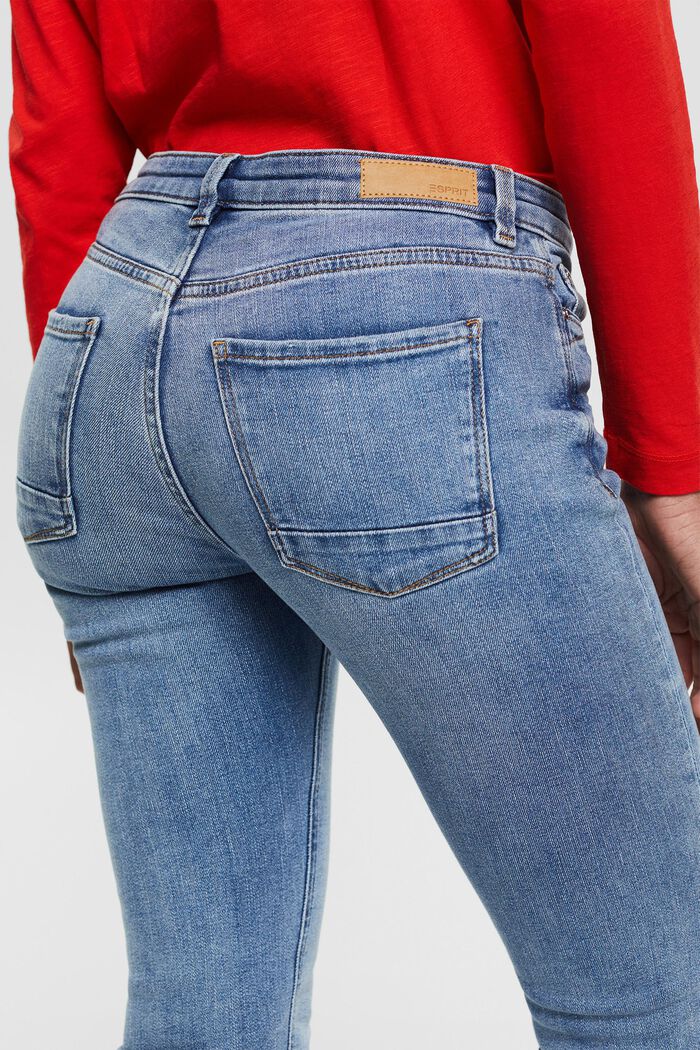 Stretch jeans made of blended organic cotton, BLUE LIGHT WASHED, detail image number 2