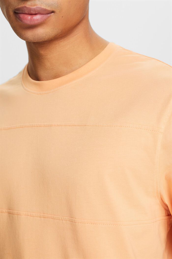 Organic Cotton Long-Sleeve T-Shirt, PASTEL ORANGE, detail image number 3