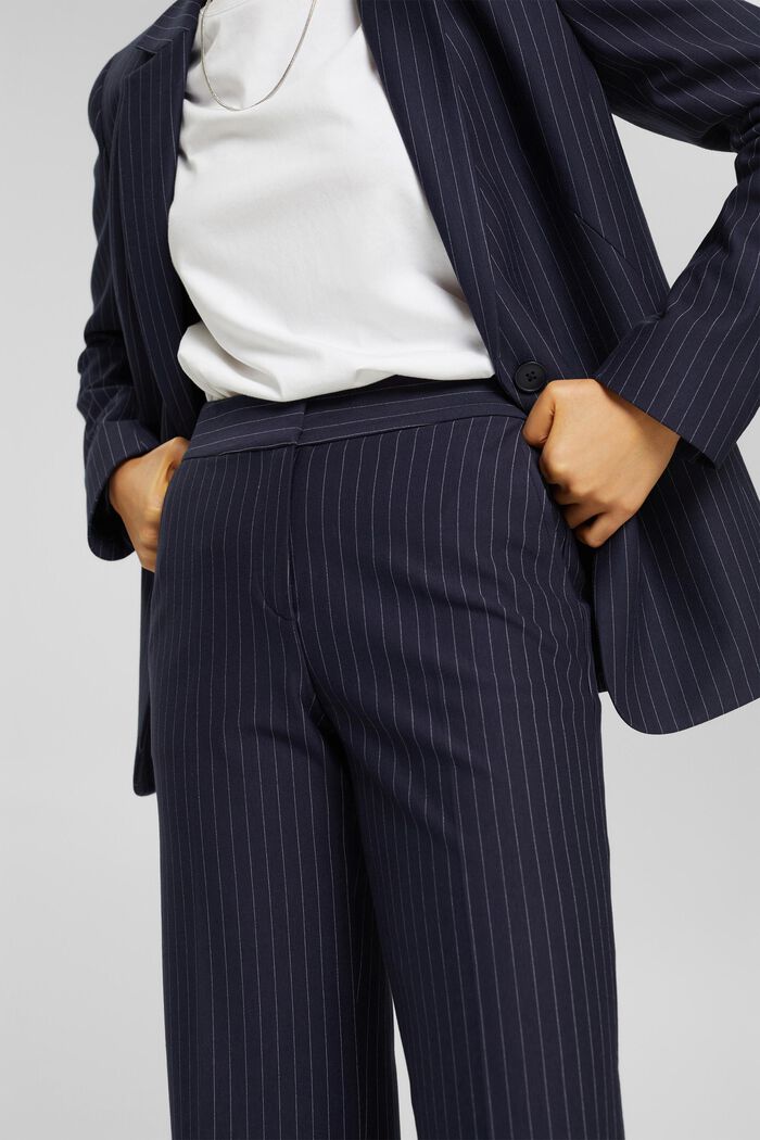Pinstripe trousers, NAVY, detail image number 0