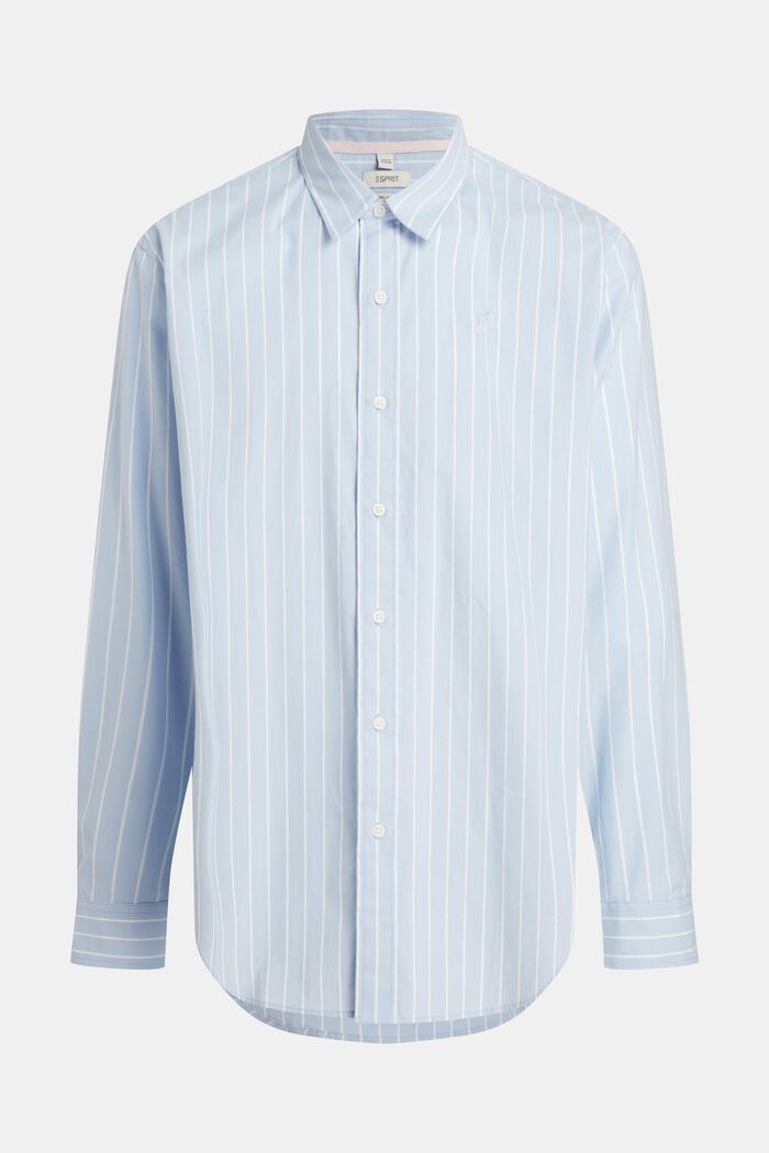Relaxed fit striped poplin shirt, WHITE, detail image number 5