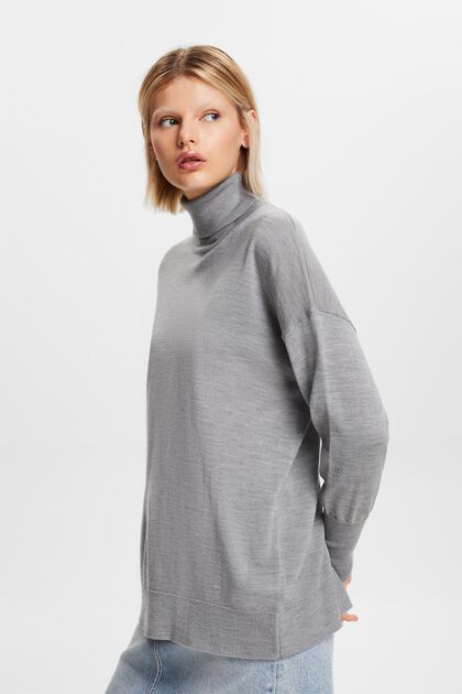Oversized Wool Turtleneck Sweater