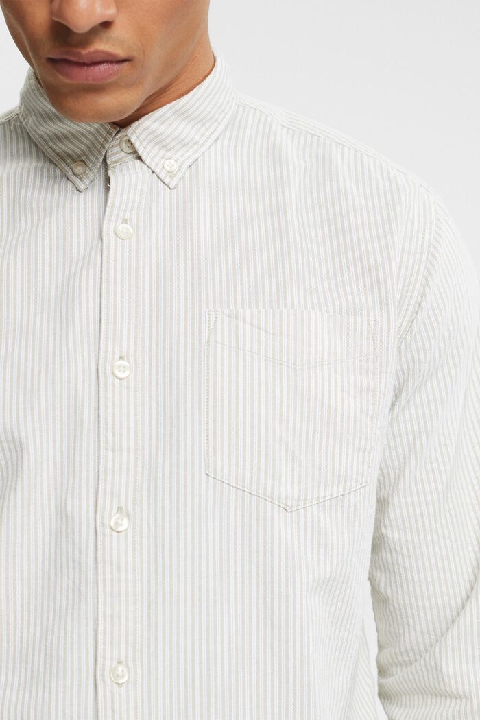 Striped shirt, PALE KHAKI, detail image number 0