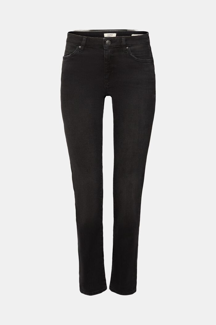 Straight leg jeans, BLACK DARK WASHED, detail image number 6