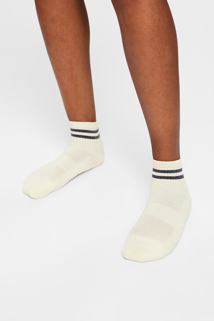 2-Pack Tennis Socks, CREME/NAVY, detail image number 1