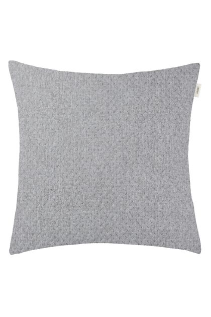 Woven decorative cushion cover, LIGHT GREY, overview