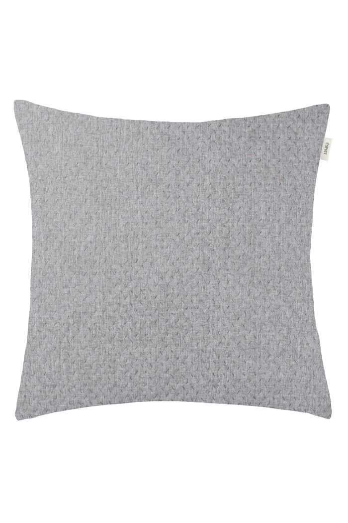 Woven decorative cushion cover, LIGHT GREY, detail image number 0