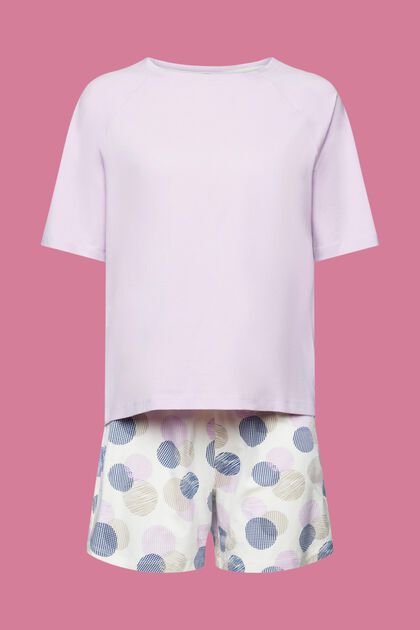 Pyjama set with printed shorts