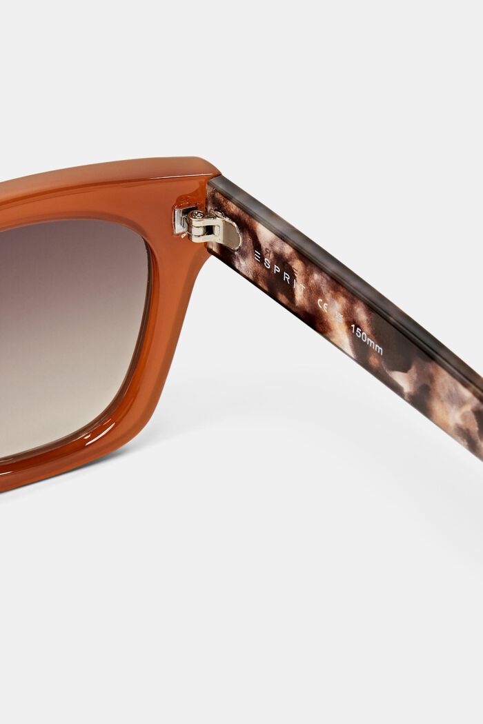 Gradient Square Framed Sunglasses, BROWN, detail image number 3
