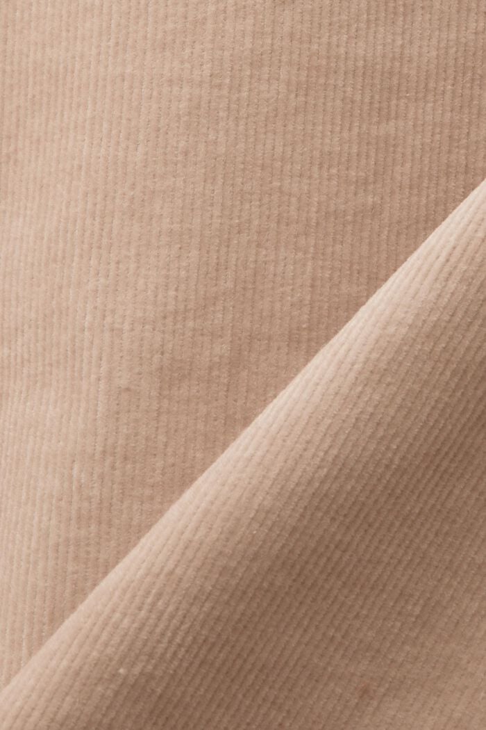 Corduroy Midi Skirt, LIGHT TAUPE, detail image number 6