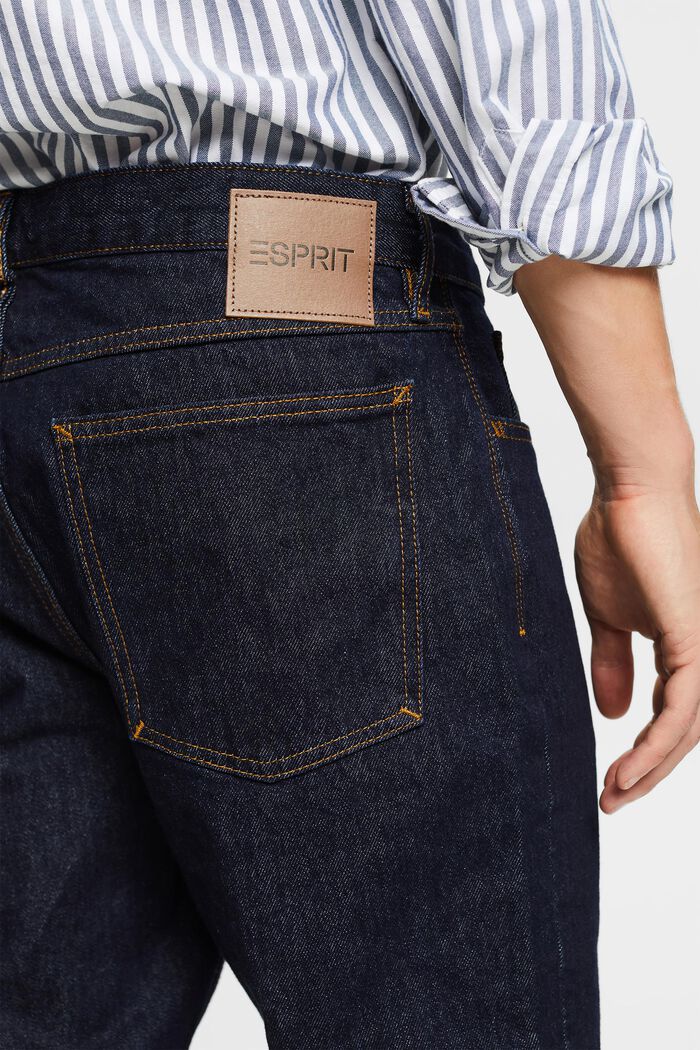 Mid-Rise Straight Jeans, BLUE RINSE, detail image number 3
