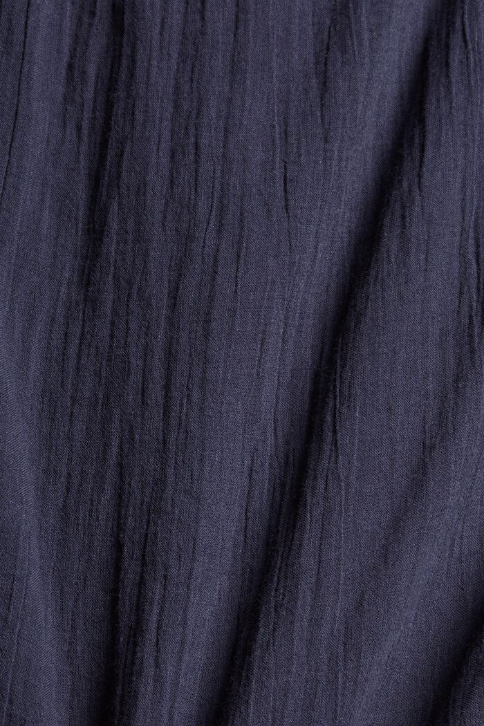 Batwing blouse made of cotton voile, NAVY, detail image number 4