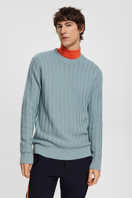 Textured knit jumper