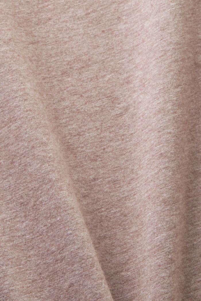 Cotton Longsleeve Top, TOFFEE, detail image number 5