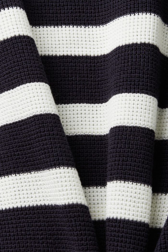 Striped knit jumper with cropped sleeves, NAVY, detail image number 5