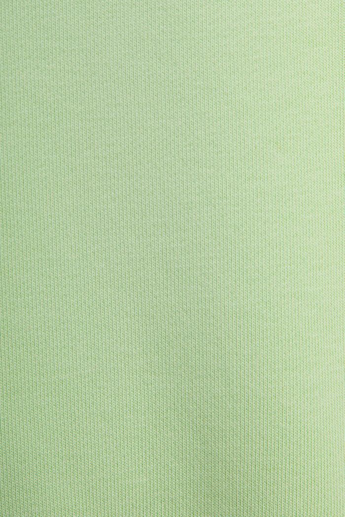Unisex Cotton Fleece Logo Sweatshirt, LIGHT GREEN, detail image number 4