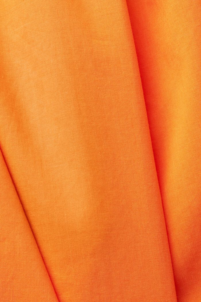 Camisole top with smock, TENCEL™, ORANGE, detail image number 5